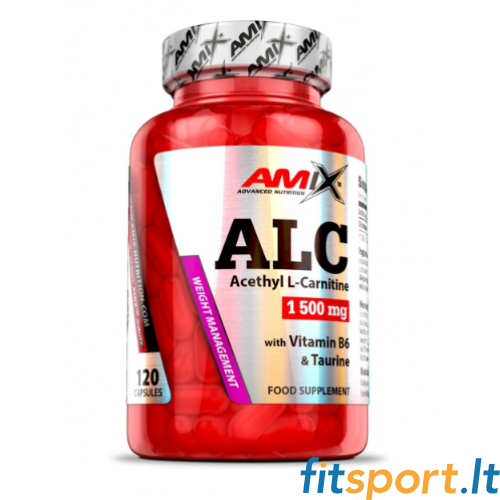 Amix Nutrition ALC (Acetil L - Karnitinas + Taurinas ir Vit B6) 120 kaps. 